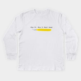 sewing seam ripper quote Kids Long Sleeve T-Shirt